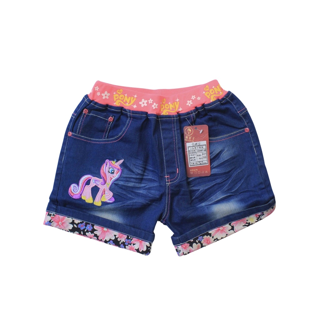 Blue Girl's Jean Short