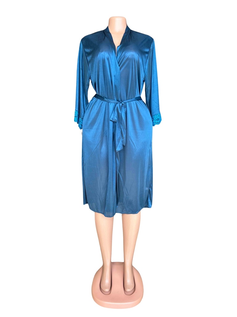 Navy Blue Night Robe