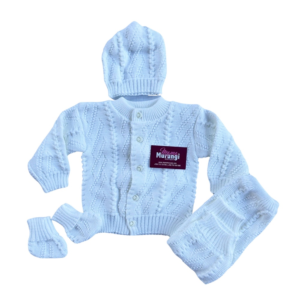 Sweater, trouser, cap&booty Baby Set