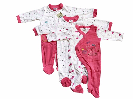 [OS/BB/2043] 3Pack Baby Overall