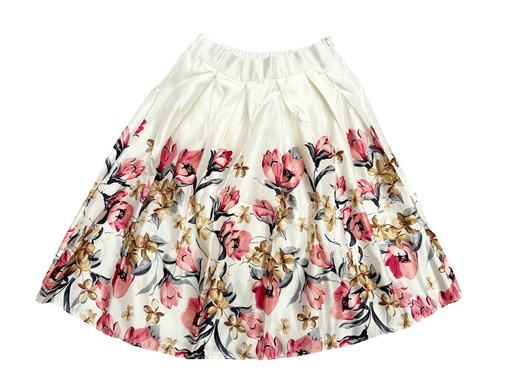 [06/23/G/2523] Girl's Floral Skirt