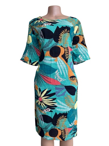 [09/23/W/2795] Multicolored Women's Sack Dress