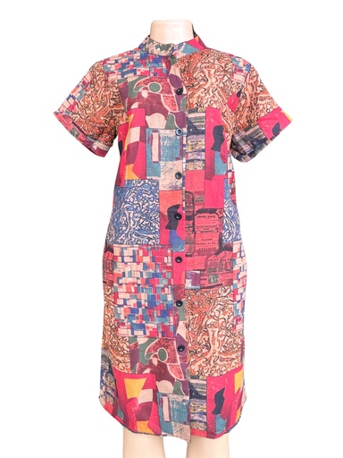 [09/23/W/2895] Multicolored Women's Sack Dress