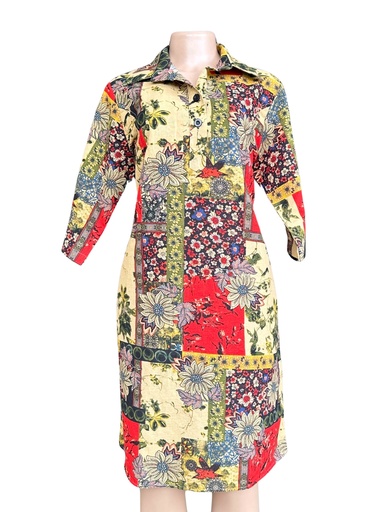 [09/23/W/2904] Multicolored Women's Sack Dress