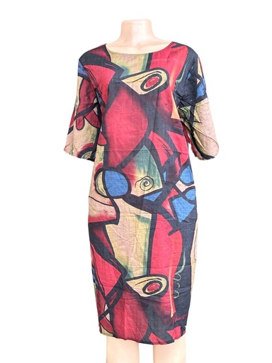 [09/23/W/2907] Multicolored Women's Sack Dress