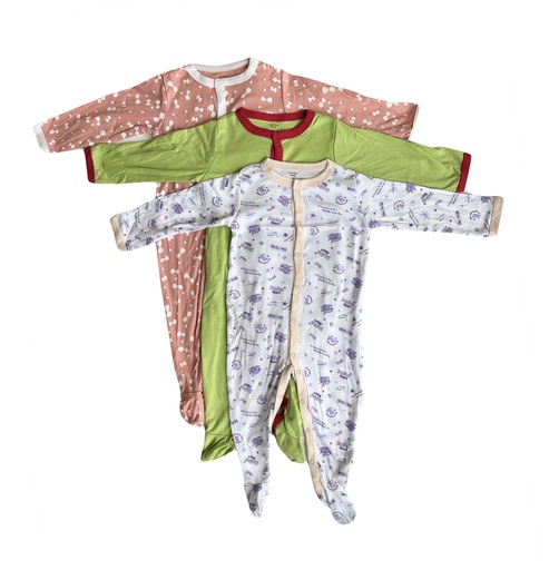 [OS/BB/3019] 3pack Baby Overall