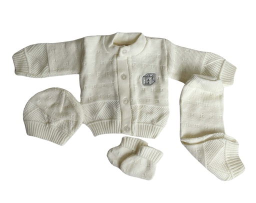 [OS/BB/3061] Sweater, Trouser Cap& Booty Baby Set