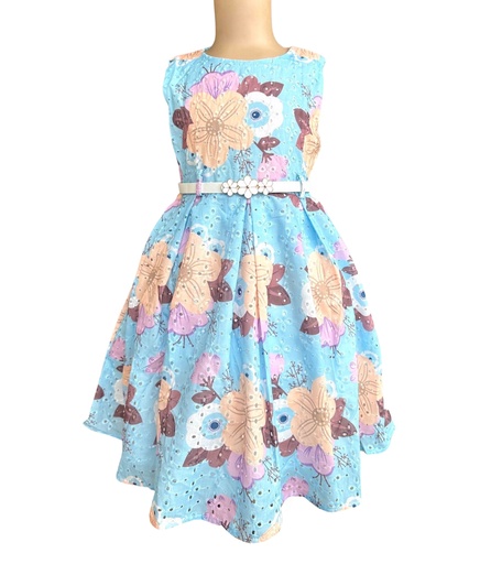 [12/23/G/3906] Floral Girl's Dress